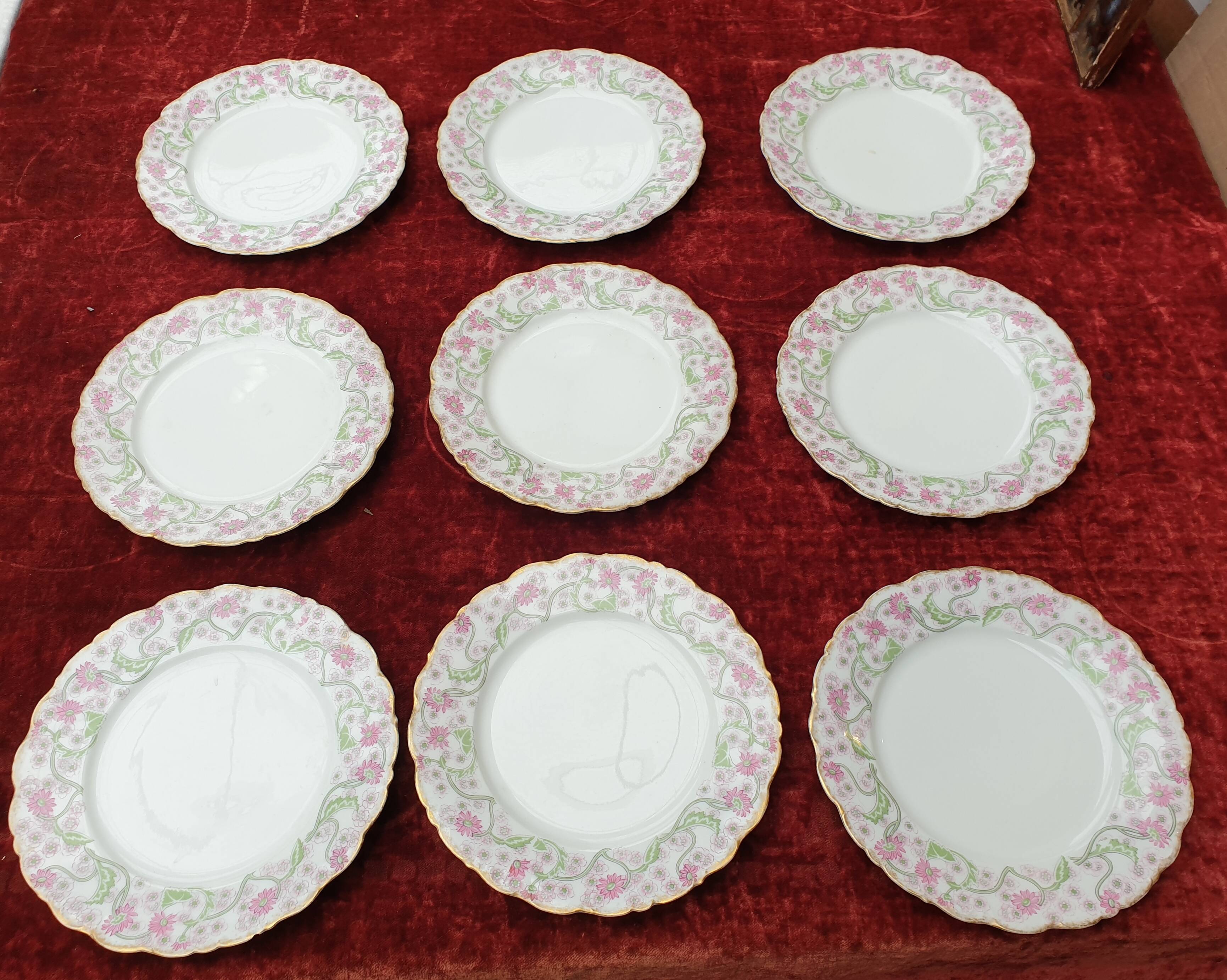 Limoges porcelain dessert plates