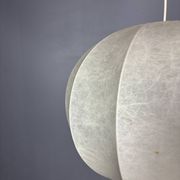 Midcentury space age cocoon hanging pendant ceiling lamp, 1960s