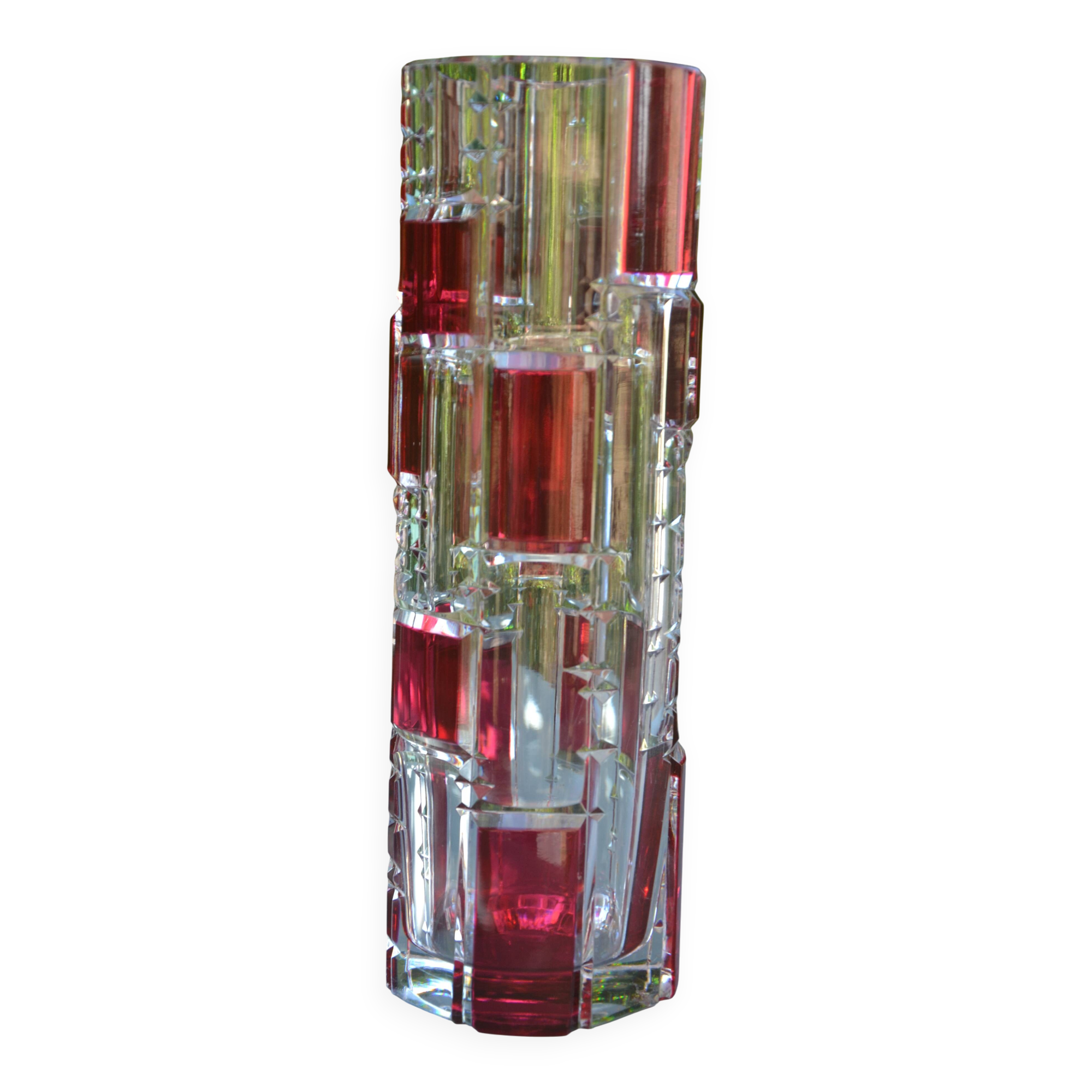 Modern St Lambert crystal vase