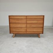 U-453 dub chest of drawers by Jiri Jiroutek for Interier Praha 1960