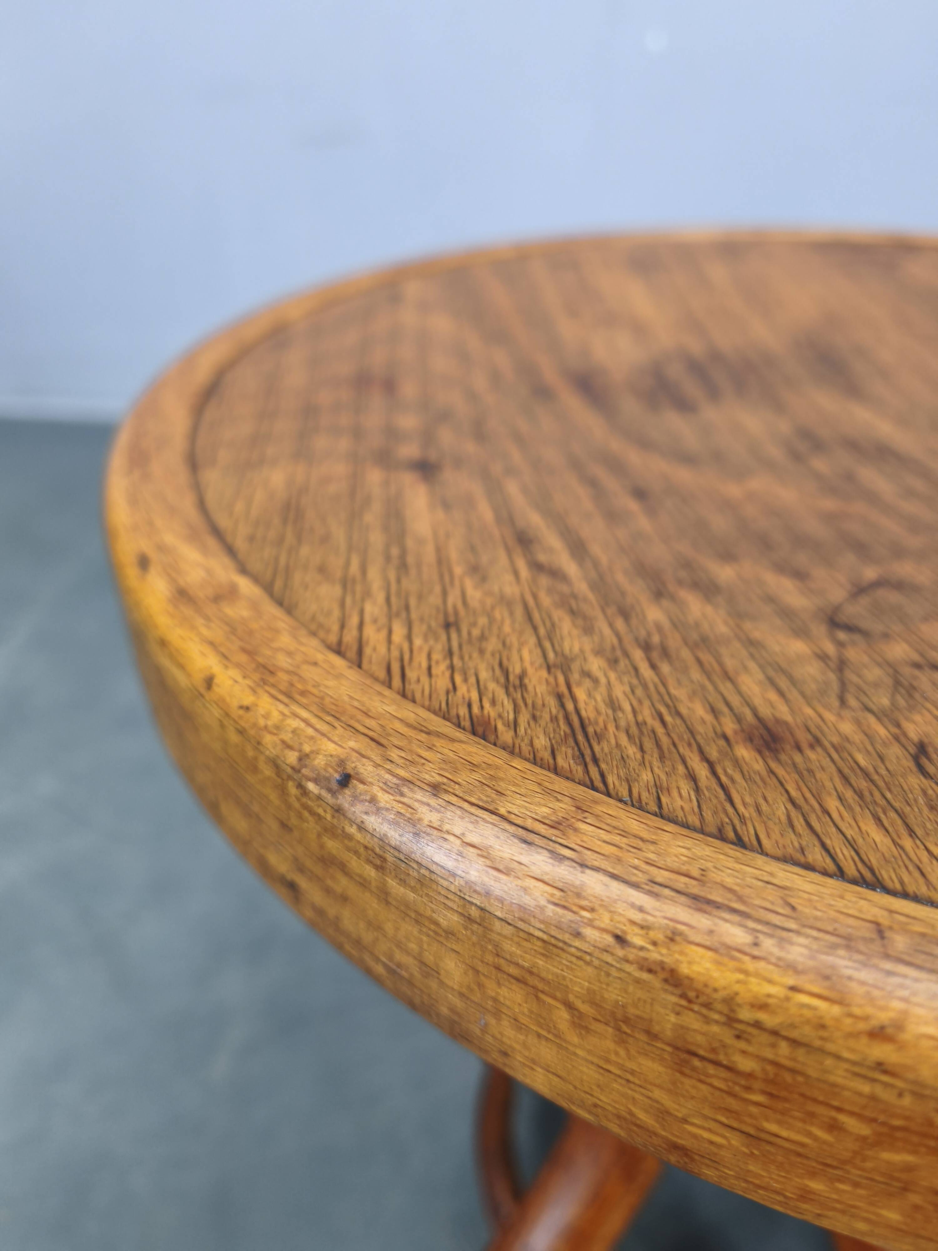 Thonet Bentwood Swivel Piano Stool, Czechoslovakia 1930s
