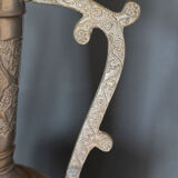 Oriental ewer in brass or copper with handle mid-twentieth