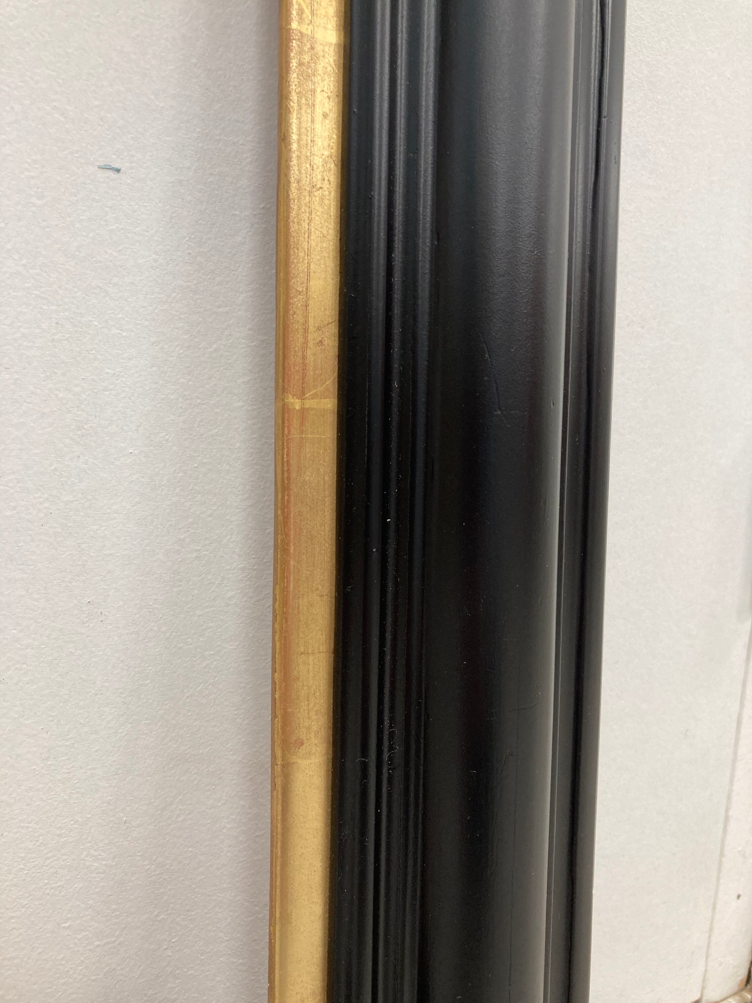 Black frame and vintage gold