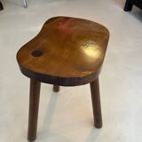 Varnished wooden stool