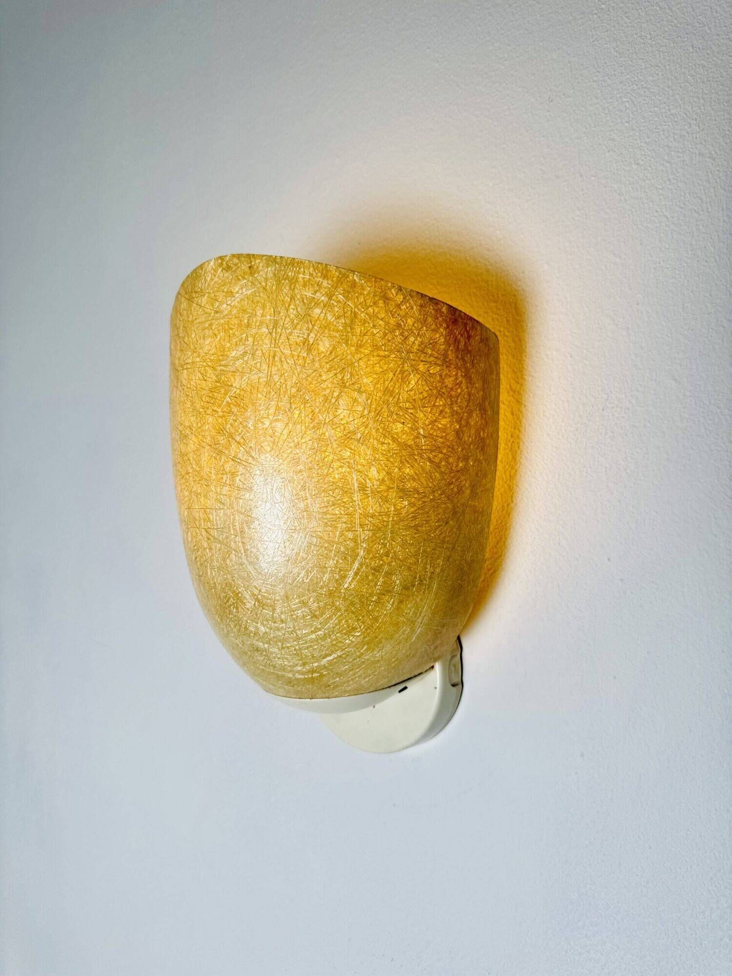 Model Nd11 Fiberglass Wall Lamp By Louis Kalff For Philips, The Netherlands 1950S