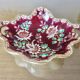 Longwy enamel dish, "Venice" pattern, 1940s-50s