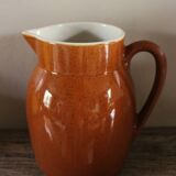 Speckled stoneware carafe/pitcher, Digoin