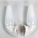 Pair of Art Deco ceramic wall lights by S.Bernadotte
