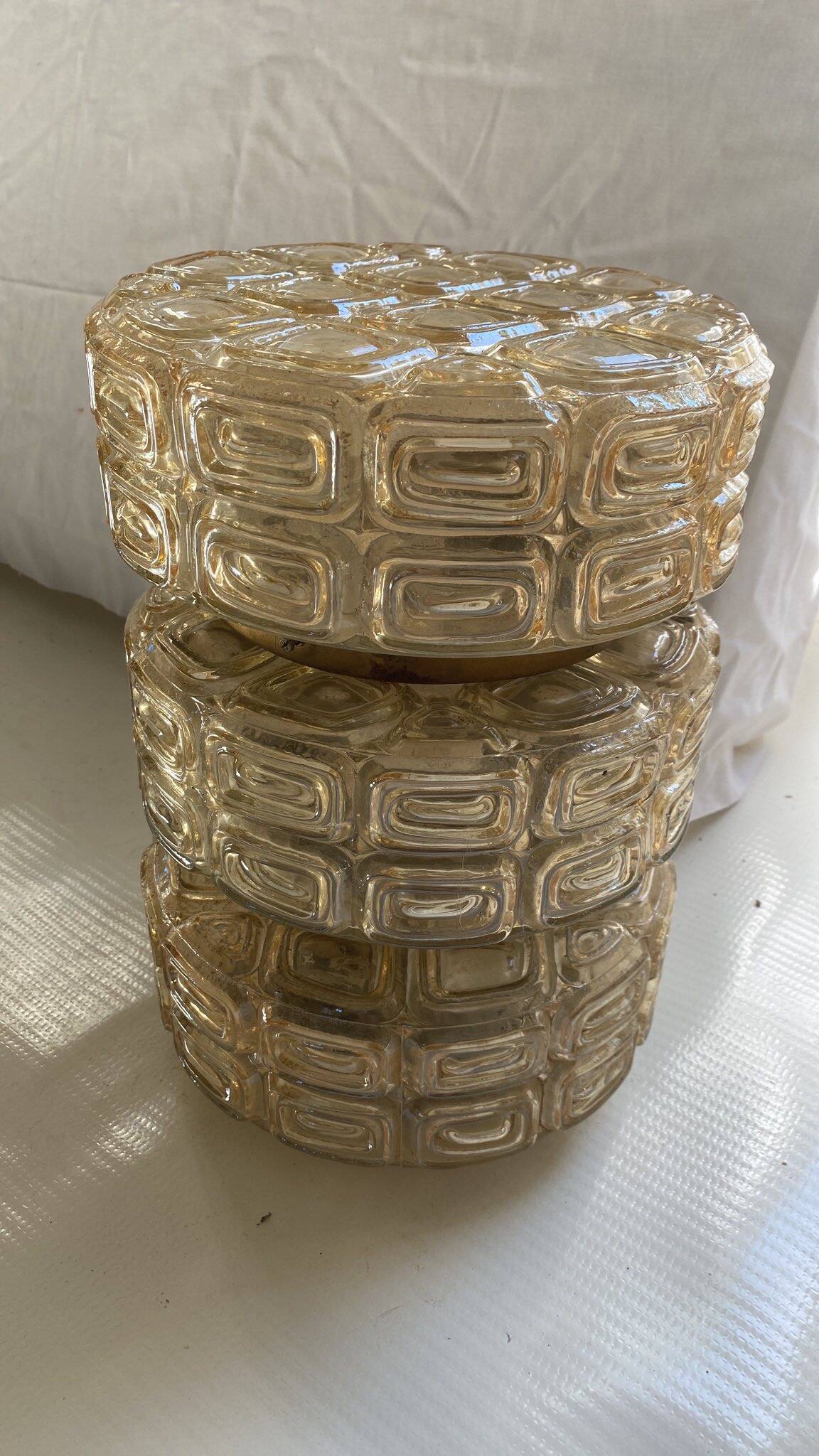 Vintage amber wall light