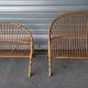 Bed in 2 parts, head and foot, or vintage rattan bench.