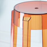 Paire de tabourets Louis Ghost de Philippe Starck pour  Kartell