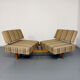 Vintage Daybed sofa bed design by Wilhelm Knoll model Stella from the 1960s.