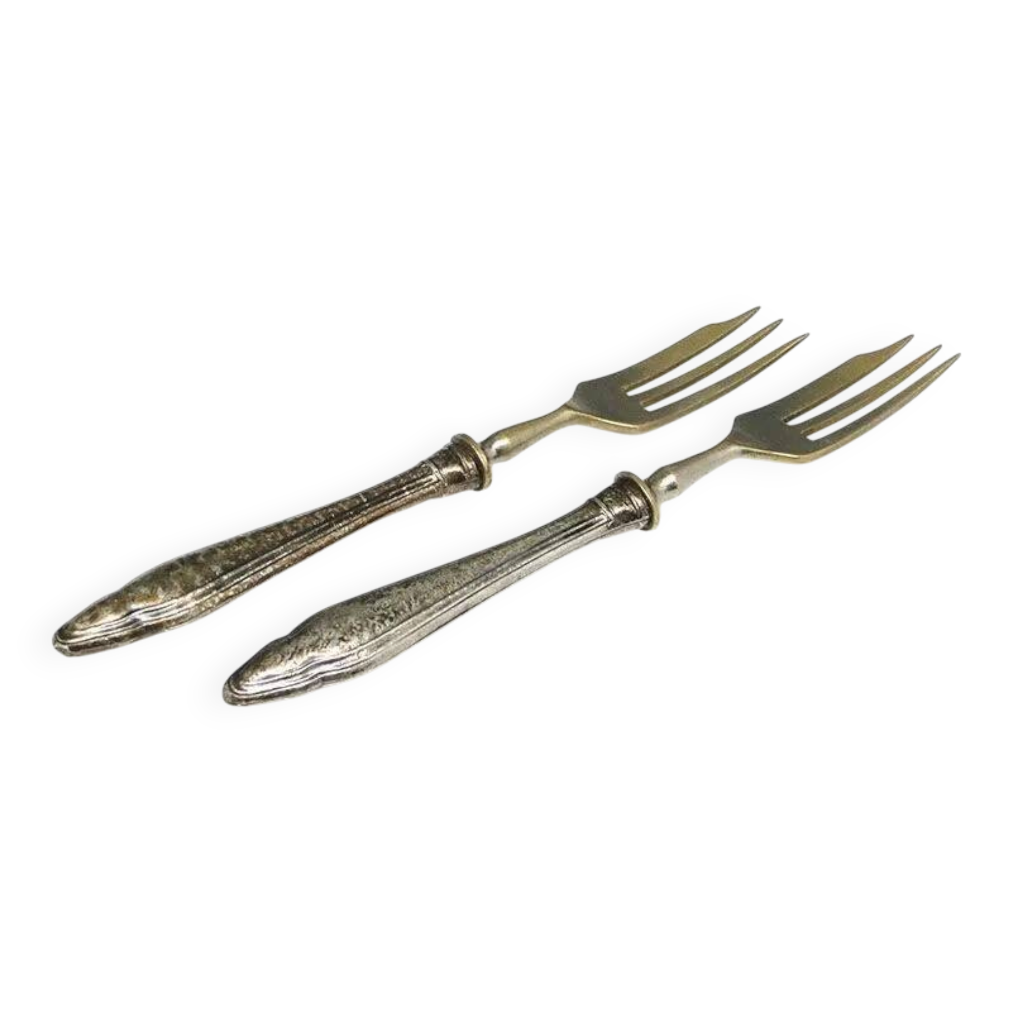 AA5 Pair of Silver Cake Forks 800