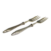 AA5 Pair of Silver Cake Forks 800