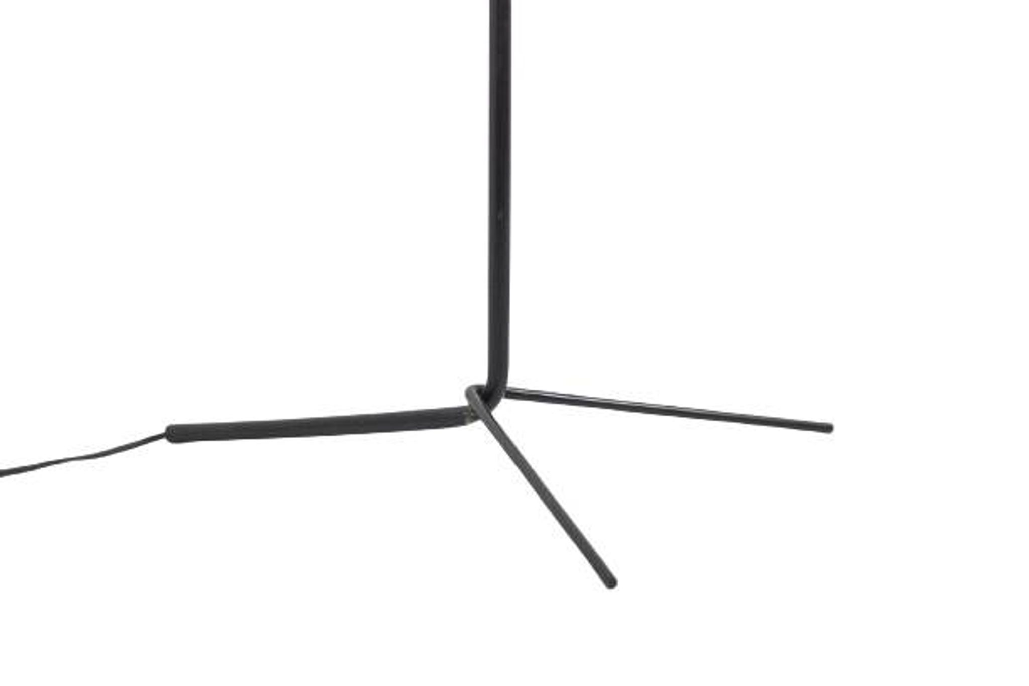 Tripod lamp in granite lucite and lacquered metal. 1950s.