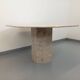 Vintage 70s 80s Octagonal Marble Dining Table