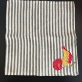 Serviettes brodées