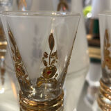 Full service liqueur on art deco tray mirror