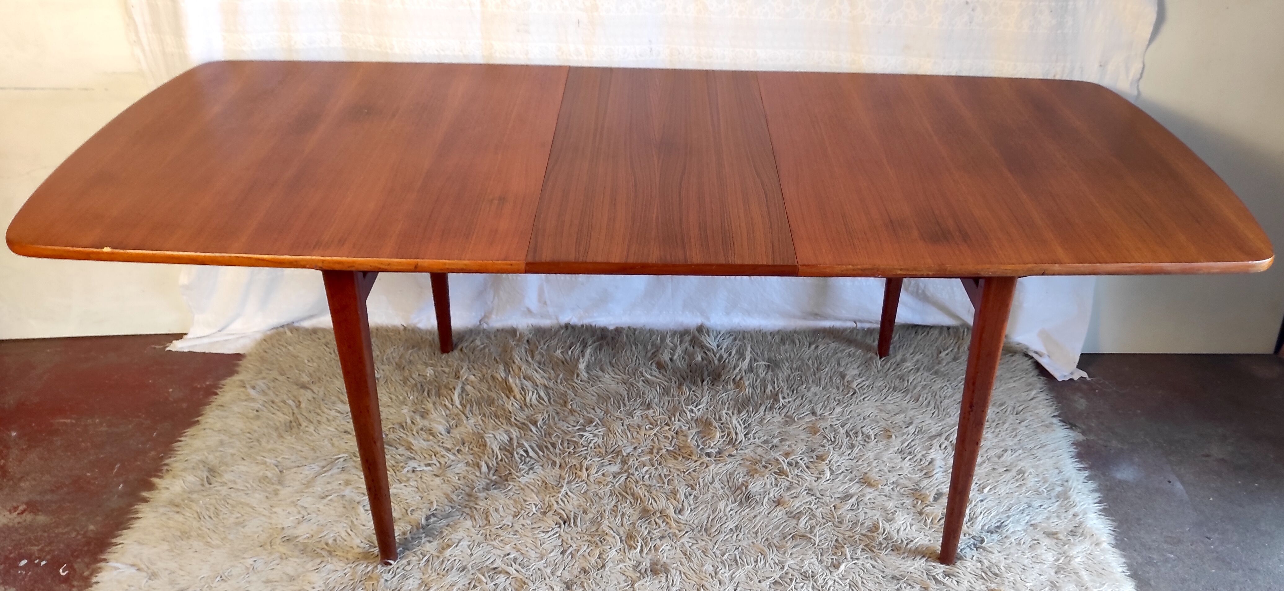XXL Scandinavian teak style dining tables – 60s/70s