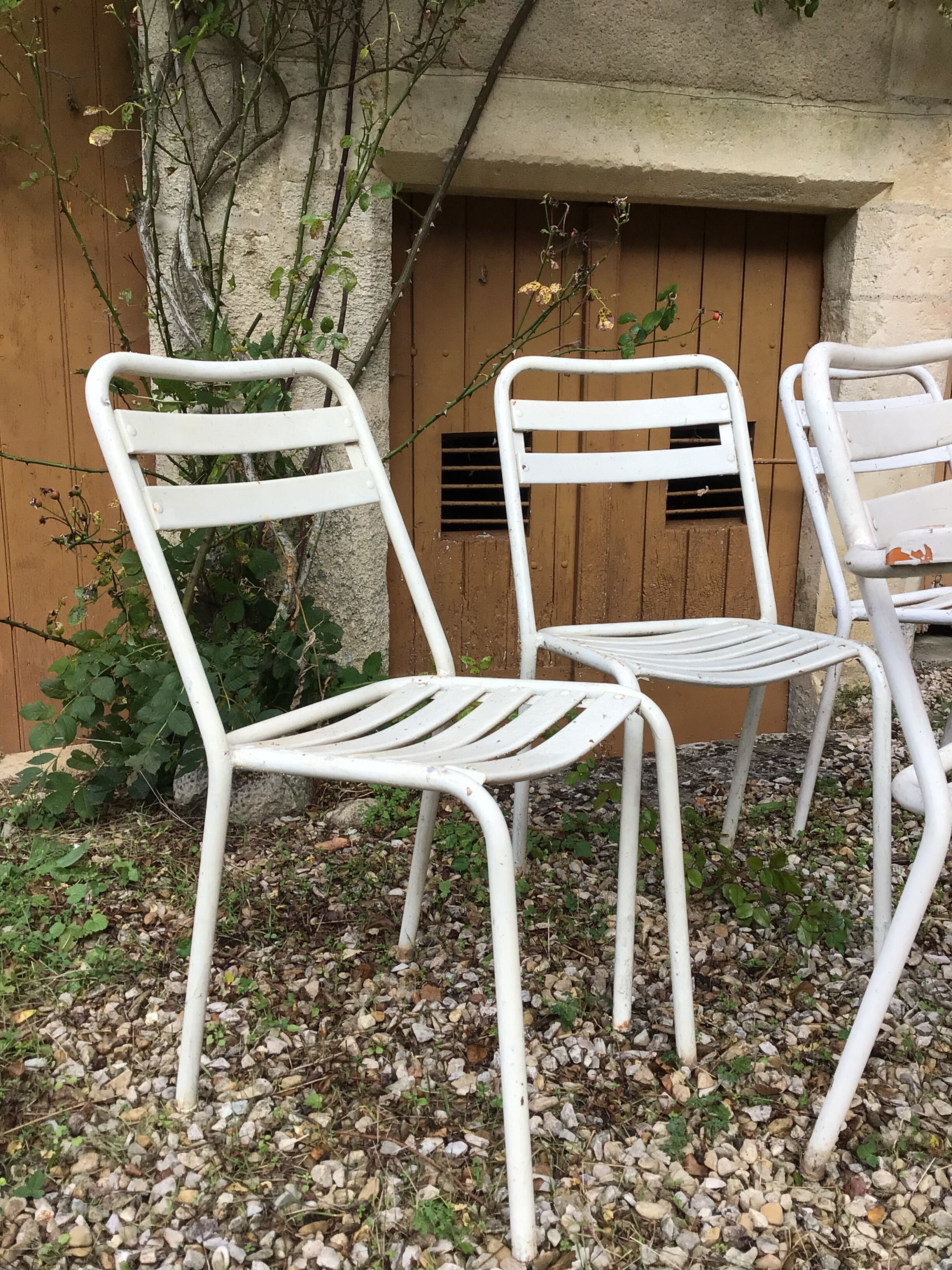 Ensemble de chaises et fauteuils de jardin Tolix 1950