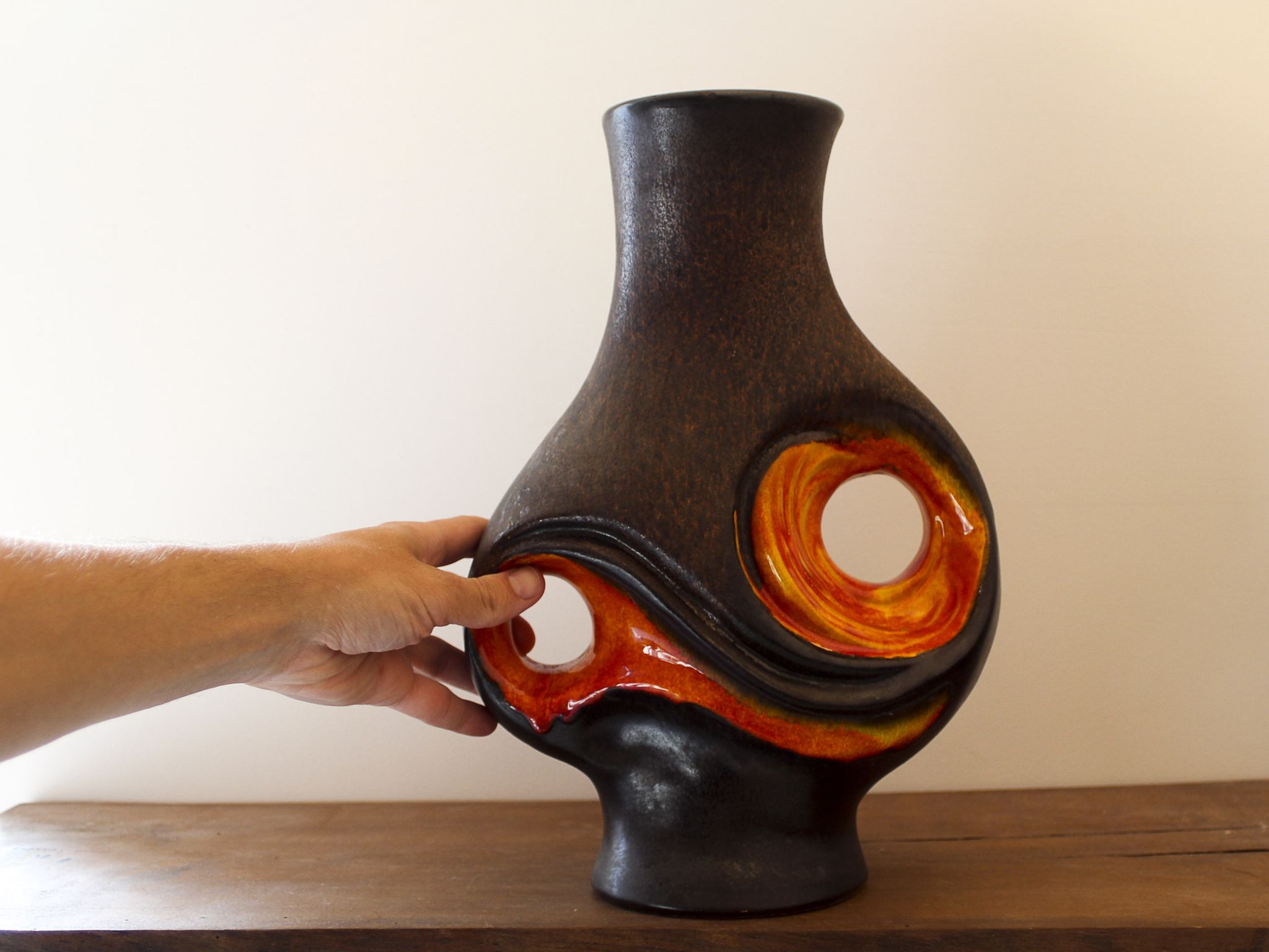 Vase en céramique Walter Gerhards Germany