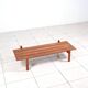 Low bench by Lotos Werkkunst, Germany