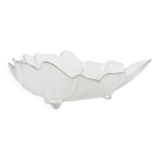 Glass leaf bowl, Danish design, 1970s, made in Denmark