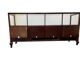 Vintage wooden shop counter/display case.