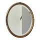 Antique oval mirror in wood and gilt stucco, Louis XV style