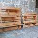 Pine wall shelves
