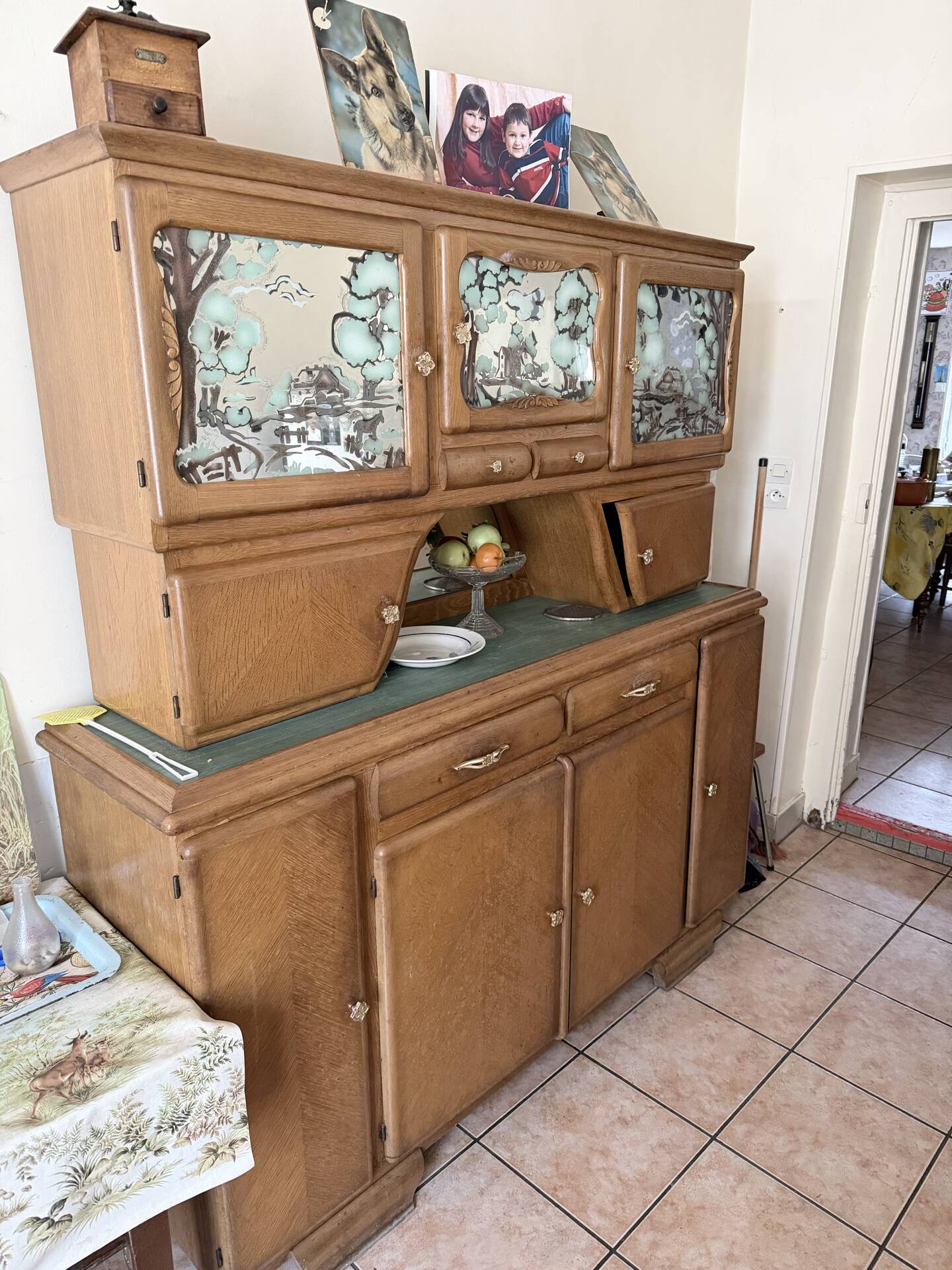 Rustic oak sideboard buffet Mado - Art Deco / Regio style