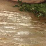 Ancienne huile sur toile représentant une scène de nu