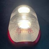 Red Walnut Floor Lamp Model by Achille Castiglioni for Flos, 1970s Mid-Century Modern Italy