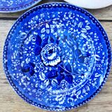 Assiette ancienne bleu profond Villeroy &,Boch