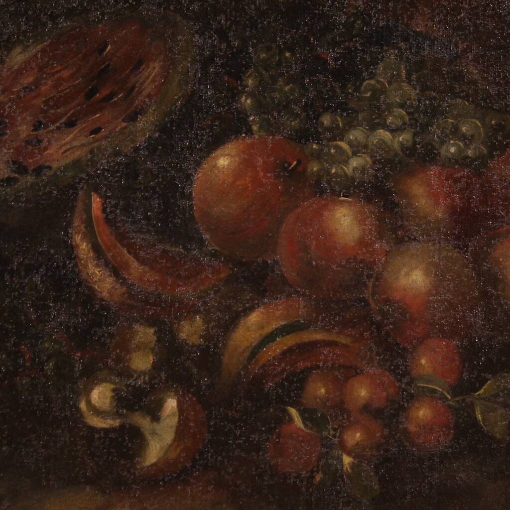 Painting still life oil on canvas from the 18th century