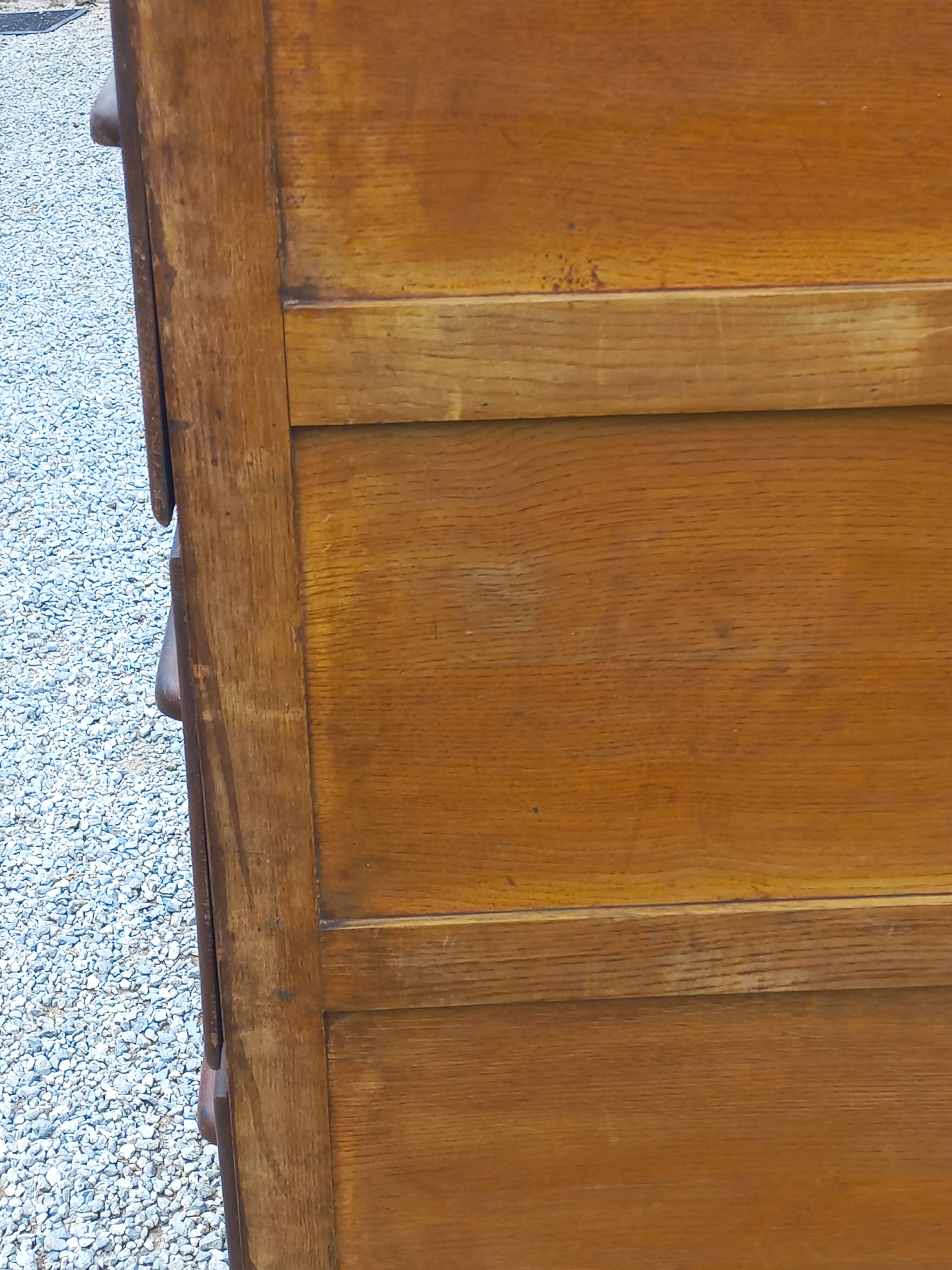 Oak craft cabinet with 5 drawers from the 1930s/1950s