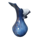 Gold and blue design vase Torcheux