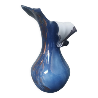 Vase or et bleu Torcheux