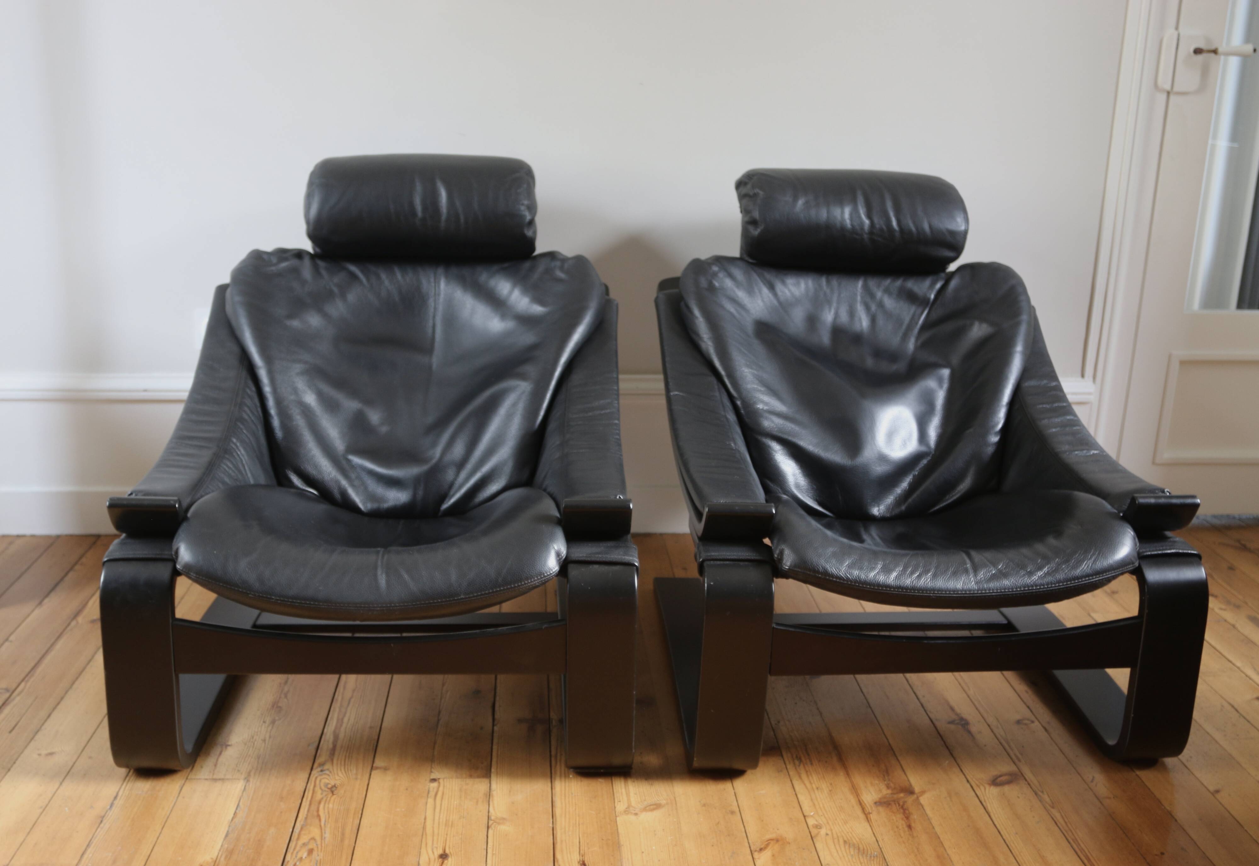 Scandinavian armchair Ake Frybiter Kroken Roche Bobois