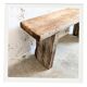 Banc Ancien Bois Brut Vintage Atelier