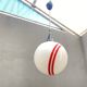 Hanging Pendant Lamp with Round Glass Shade