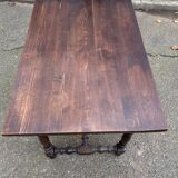 Louis XIV style writing desk in dark solid wood from the 19th century