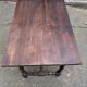 Louis XIV style writing desk in dark solid wood from the 19th century