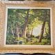 Léon Launay (1890-1956) - Oil on hardboard - Undergrowth - Montparnasse frame