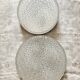 Round ceiling light in holophane glass, 1960s