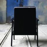 Fauteuil vintage triangles jaunes