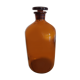 Amber glass apothecary bottle