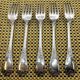 Set of 5 silver-plated forks from Christofle, Marly