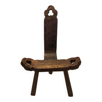 Brutalist tripod chair