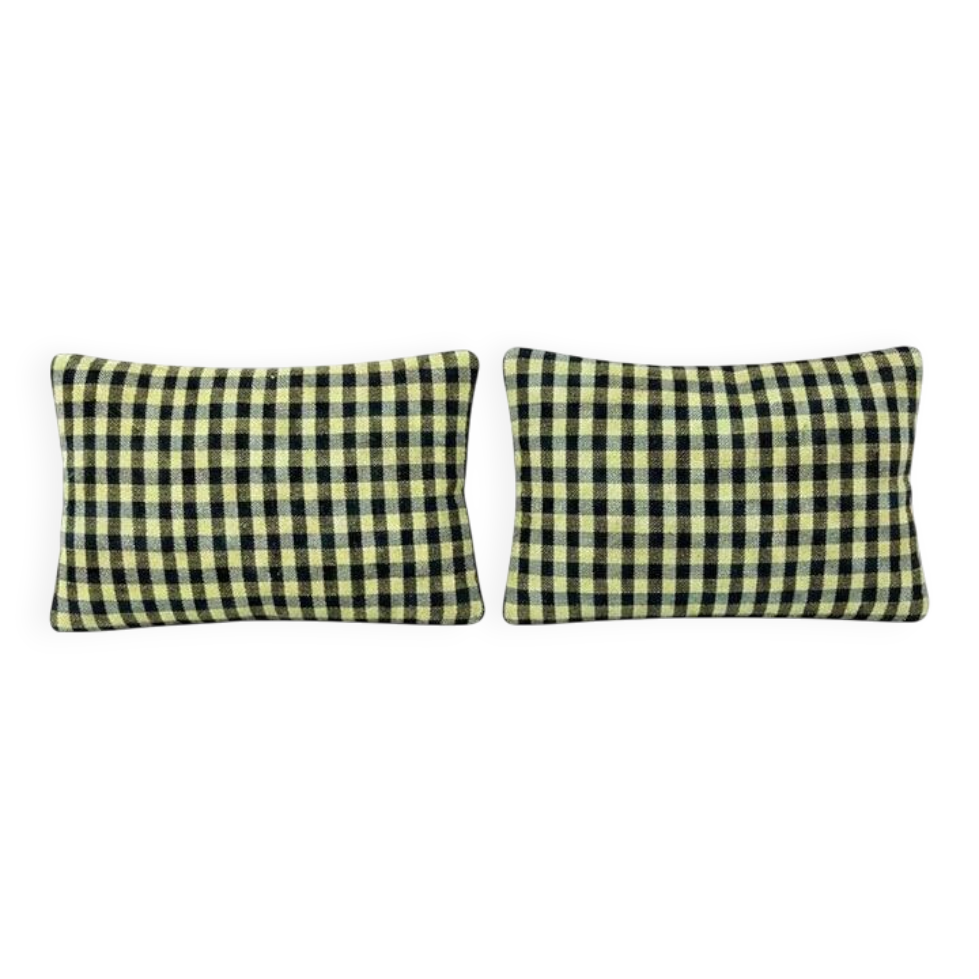 Set of 2 vintage kilim cushion covers 41x61 cm